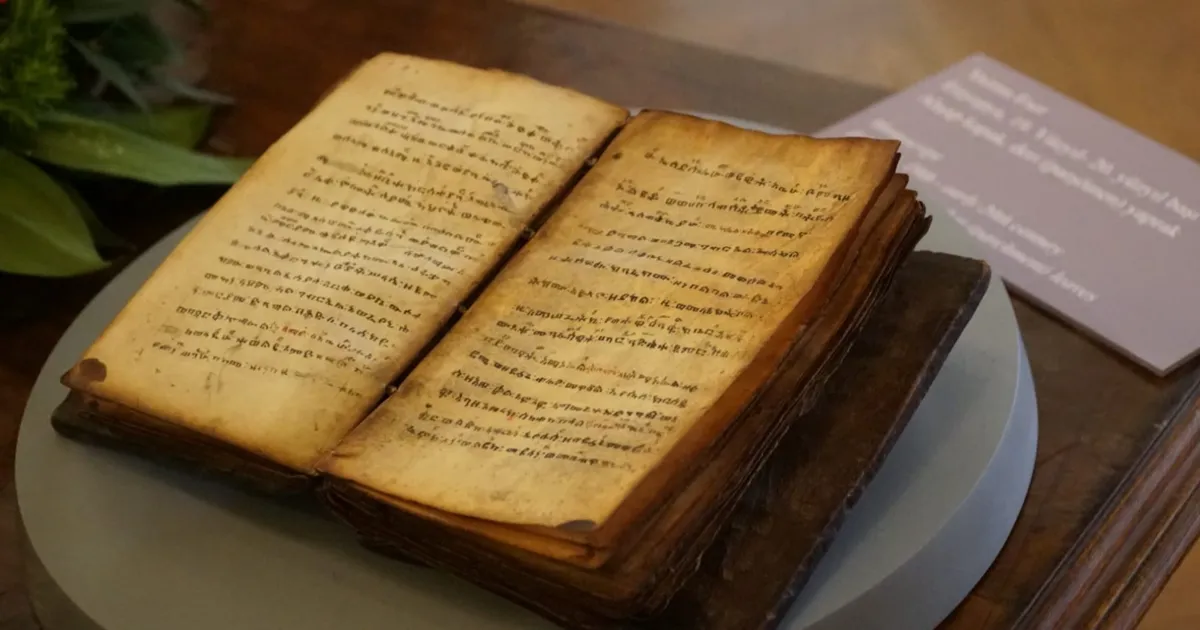 Etiyopya’ya El Yazması Eser İadesi Gerçekleşti