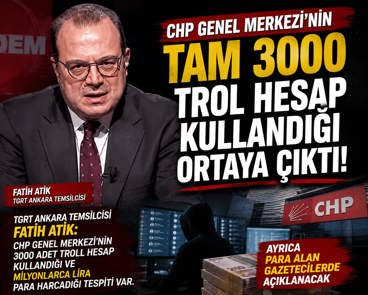 Fatih Atik açıkladı: “3000 adet trol hesap kullandığı ortaya çıktı!”