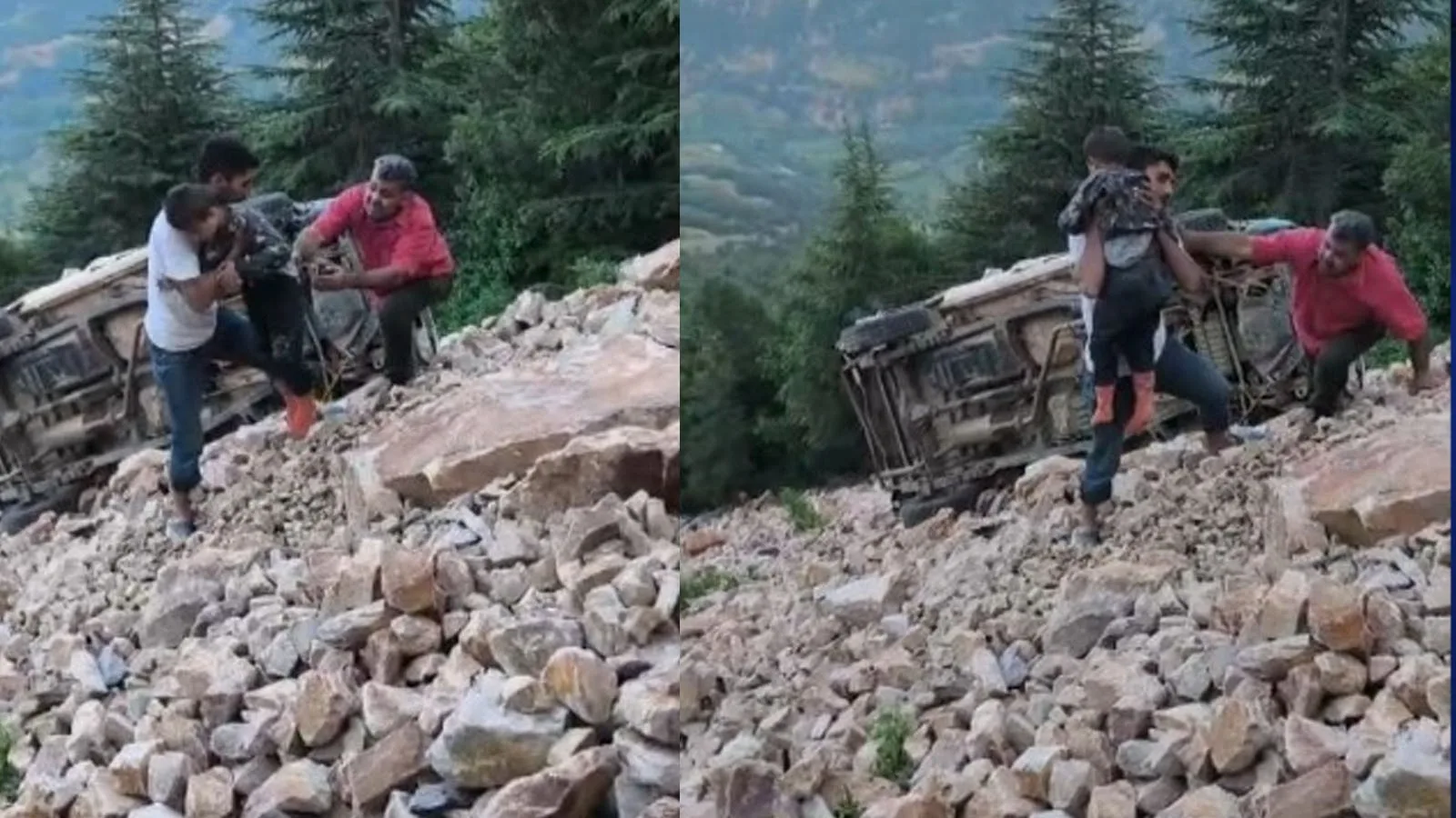Feci Kaza: 3 Ölü, 1 Yaralı Uçurumdan Düştü!