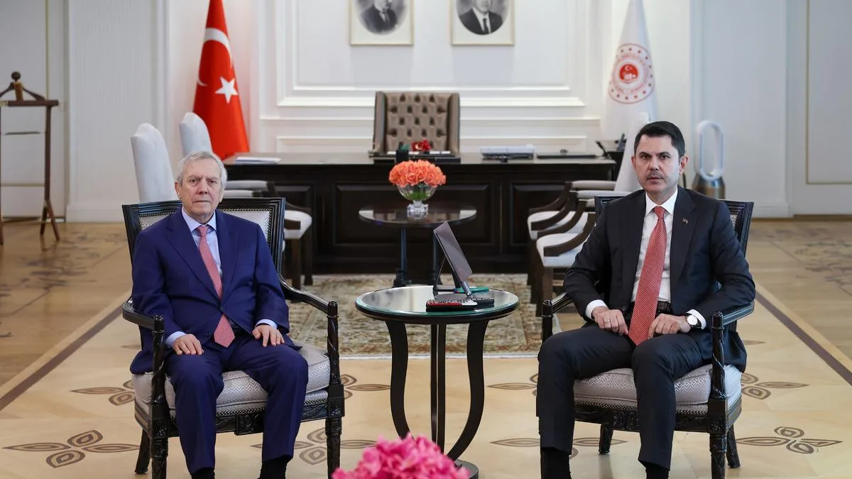 Fenerbahçe Başkanı Yıldırım’dan Bakan Kurum’a Ziyaret