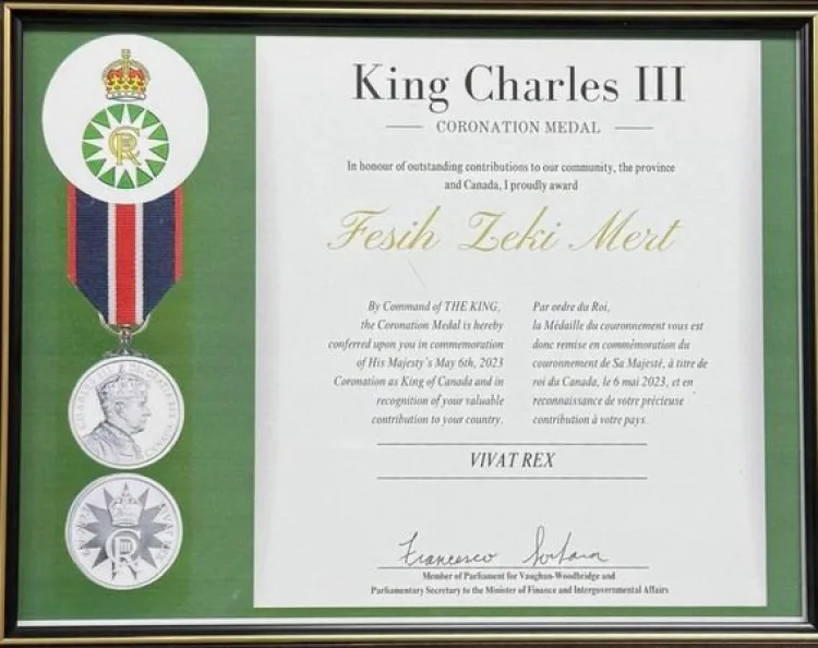Fesih Zeki Mert, Kral III. Charles Nişanı’nı Aldı!