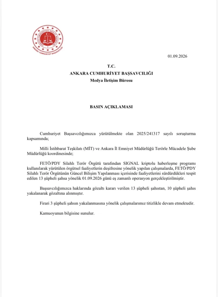 FETÖ Operasyonu: 10 Gözaltı, 3 Şüpheli Firarda!