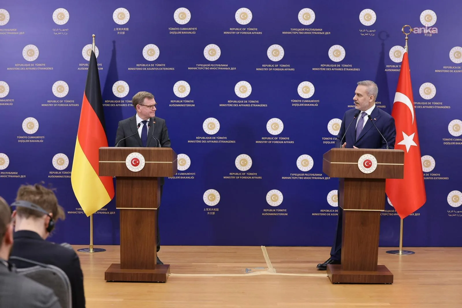 Fidan ve Wadephul’dan Orta Doğu Temasları