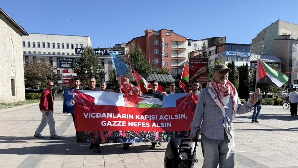 Filistin’e Destek İçin Yürüyüş Düzenlendi