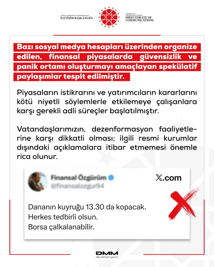 Finansal Piyasalarda Dezenformasyona Dikkat!