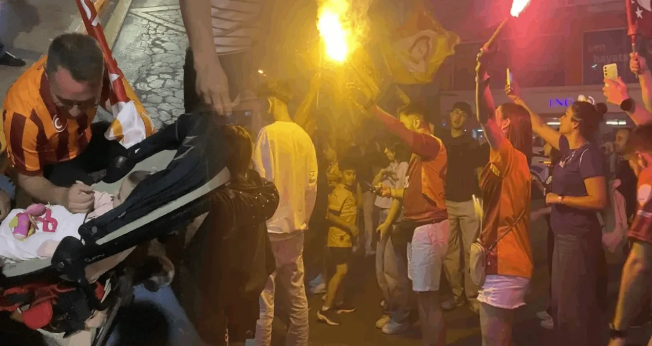 Galatasaray Şampiyon, Kutlamalarda Bebeği Unuttular!