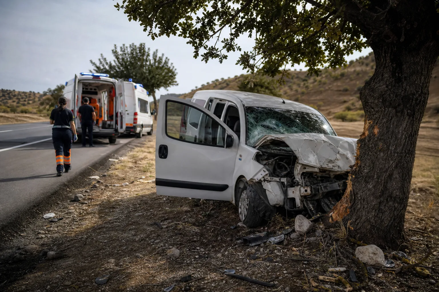 Gaziantep’te Araç Kazası: 2 Yaralı