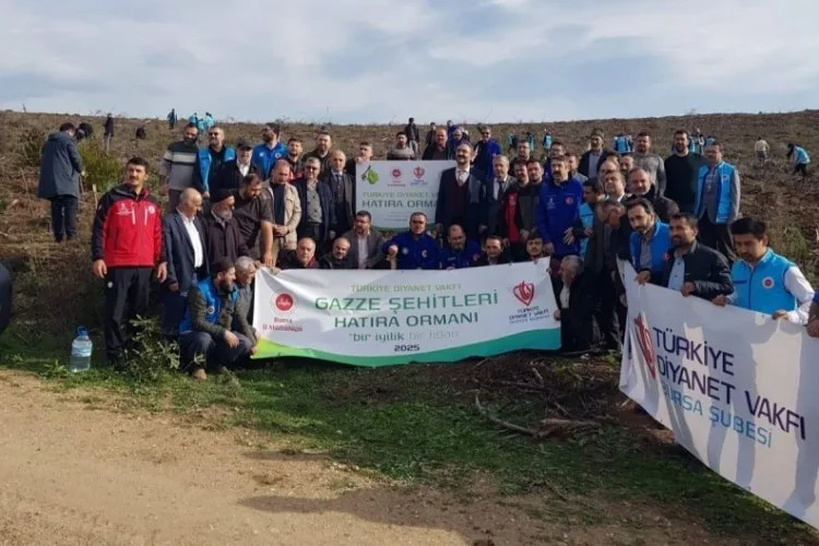 Gazze Şehitleri İçin Bursa’da Hatıra Ormanı