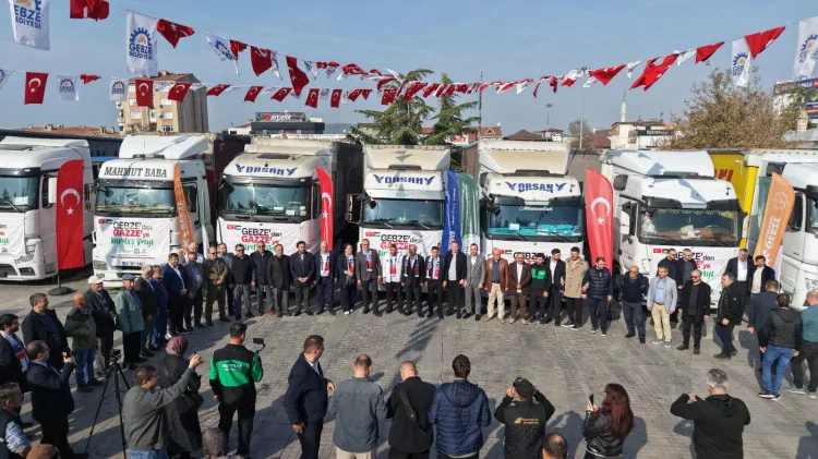 Gebze’den Gazze’ye Yardım Tırları Yola Çıktı!