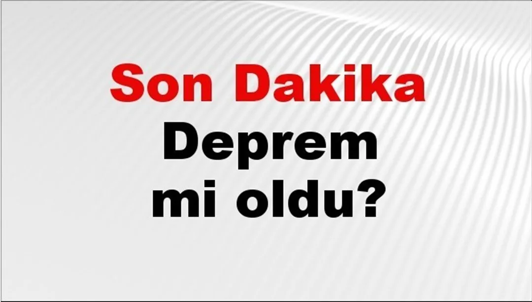 Gemlik’te 4,3 Şiddetinde Deprem! Son Dakika!