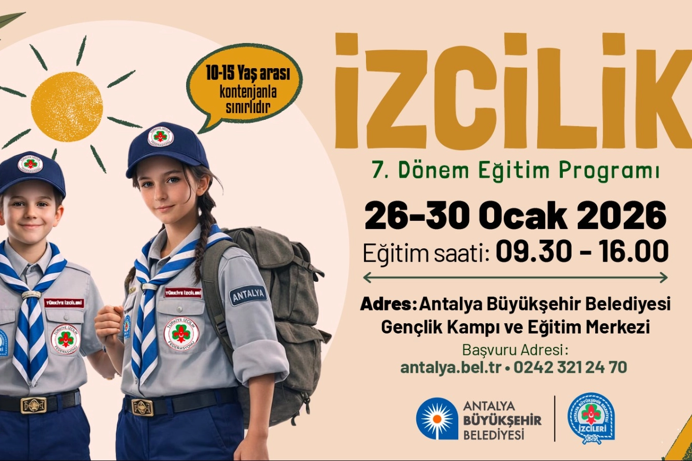Genç İzcilere Ücretsiz Eğitim Fırsatı!