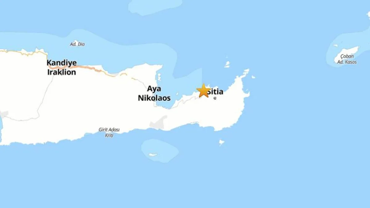 Girit Adası’nda 5.9 Büyüklüğünde Deprem!