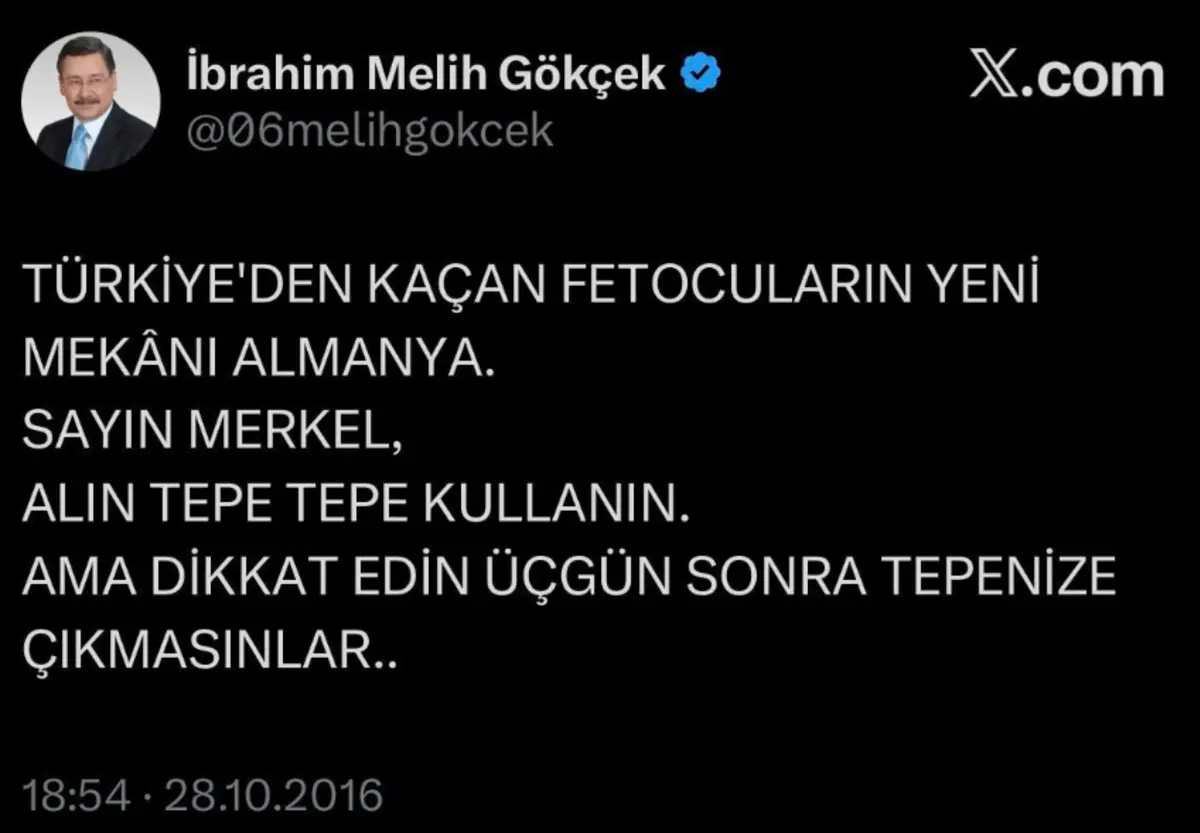 Melih Gökçek Almanya yı yerden yere vururken, oğlu vatandaşlık talep etmiş 4