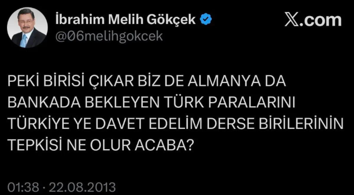 Melih Gökçek Almanya yı yerden yere vururken, oğlu vatandaşlık talep etmiş 5