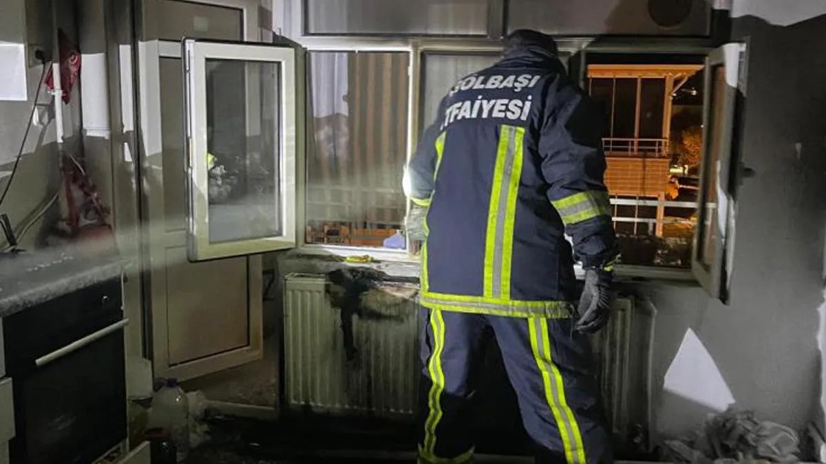 Gölbaşı’nda Duman Alarmı: Bir Kişi Hastaneye Kaldırıldı
