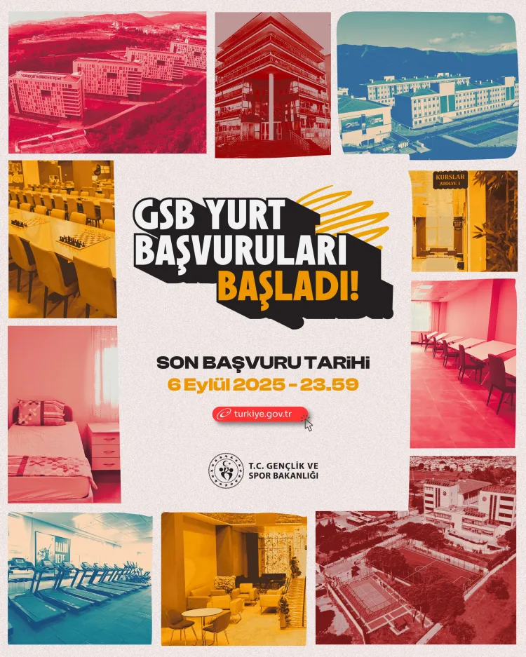 GSB Yurt Başvuruları Başladı: Son Tarih 6 Eylül!