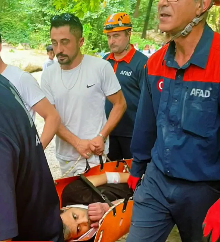 Gümüştepe’de Yüksekten Düşen Vatandaşa Kurtarma!
