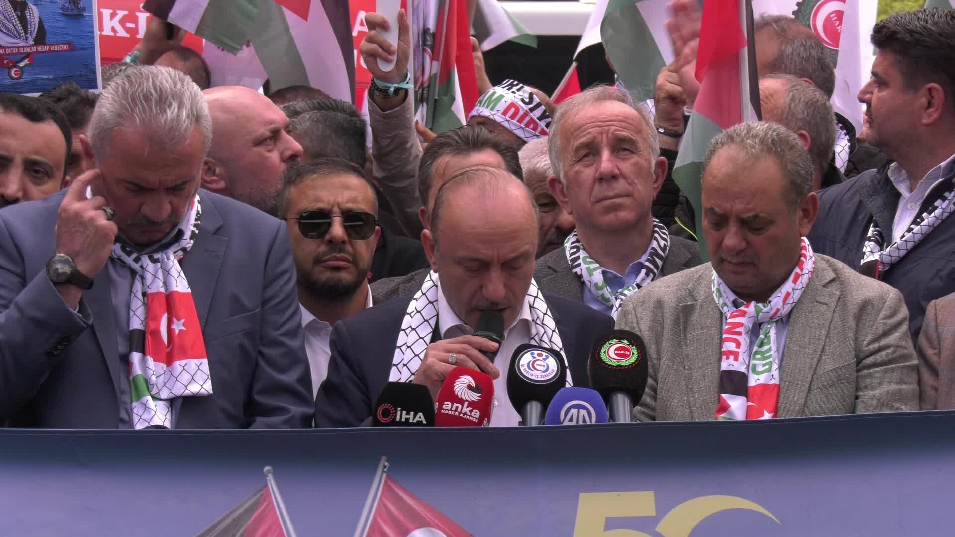HAK-İŞ’ten İsrail’e Protesto: Serbest Bırakın!