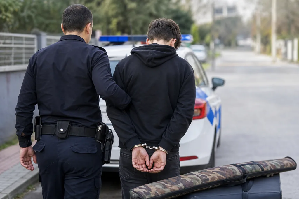 Havalı Tüfekle Dolaşan Genç Orhangazi’de Yakalandı