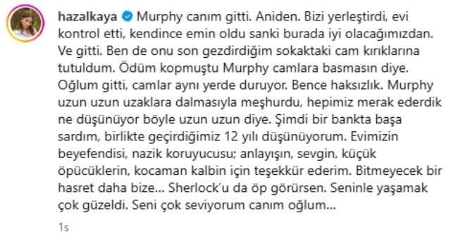 Hazal Kaya’nın Sevgiyle Hatırladığı Oğlu Murphy’yi Kaybetmesi