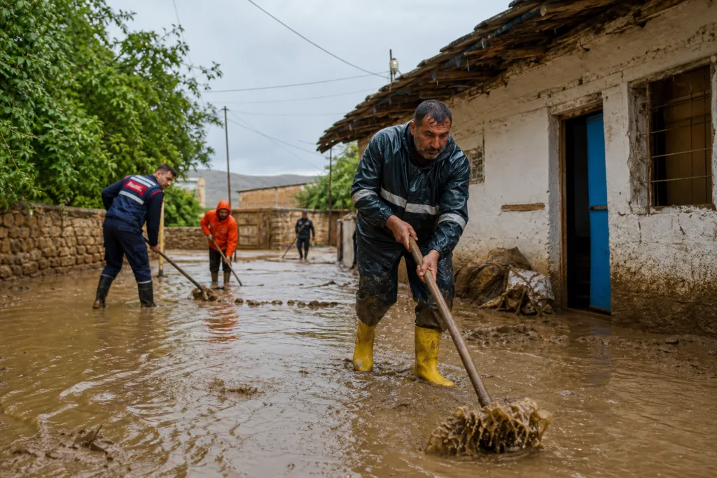 Hekimhan’da Yağmur Su Baskınlarına Yol Açtı