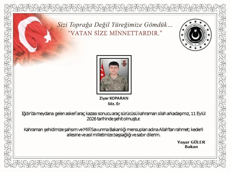 Iğdır’da Askeri Araç Kazasında Şehit Acısı
