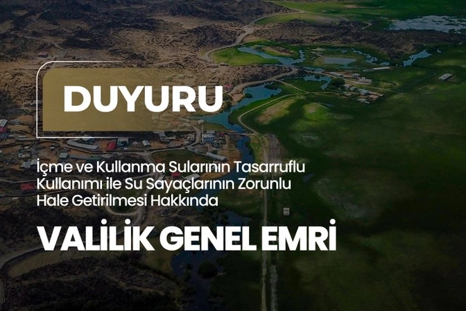 Iğdır’da Su Tasarrufu İçin Sayaç Zorunlu!