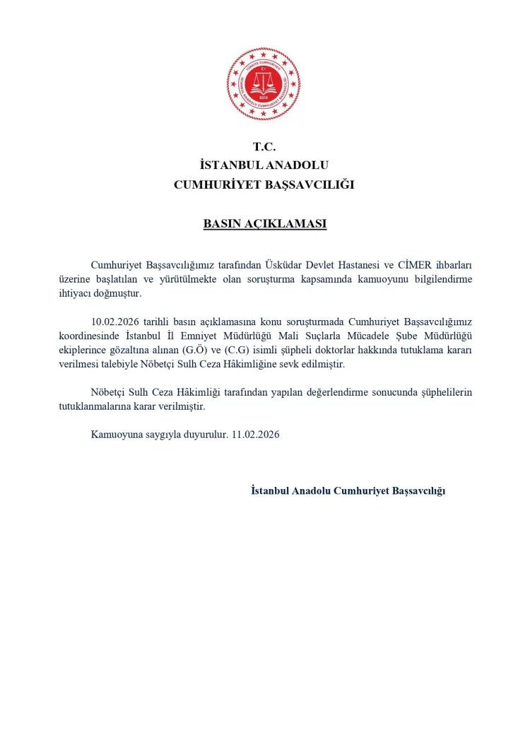 İki Doktor Tutuklandı: Soruşturma Derinleşiyor!