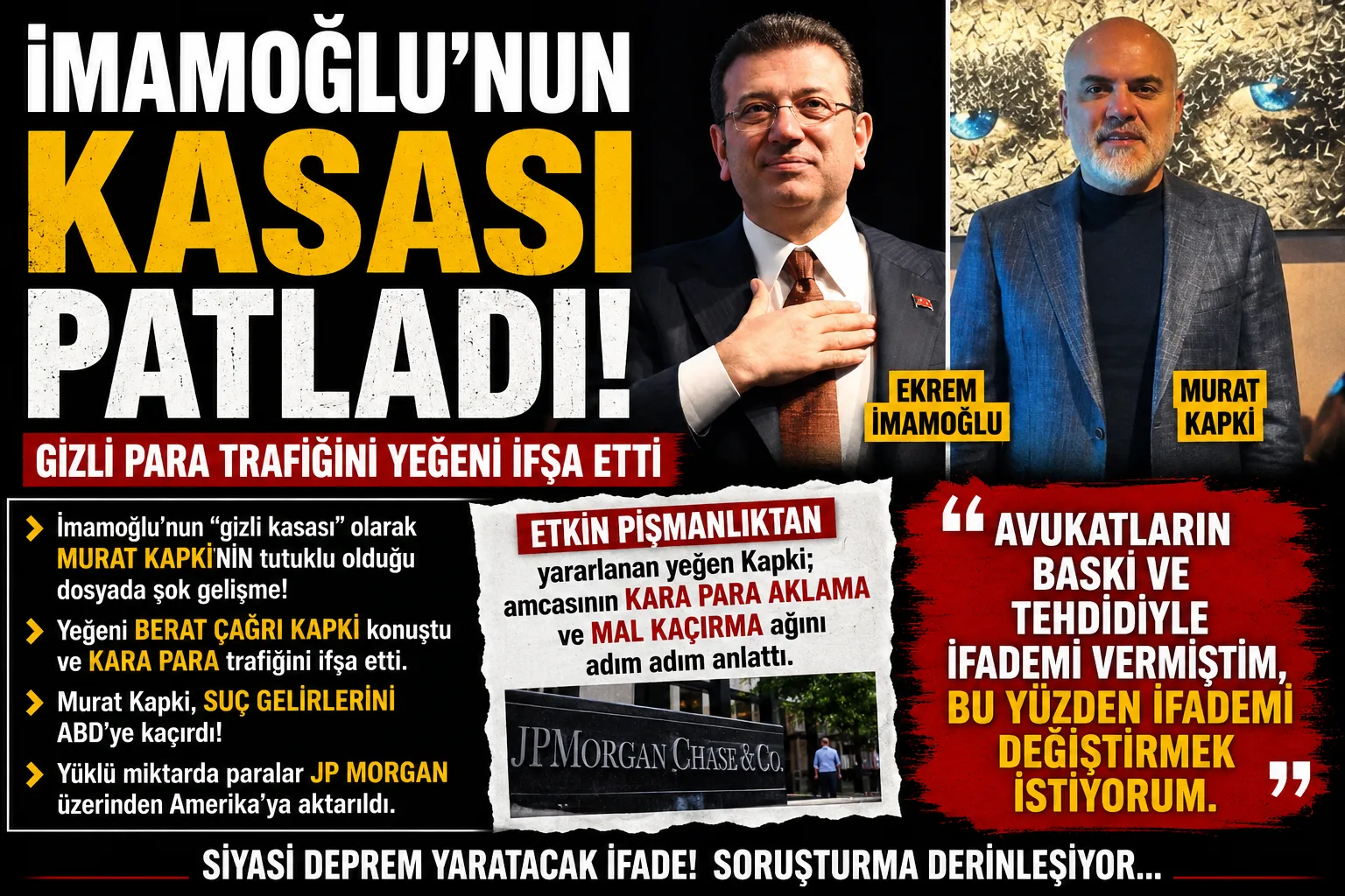 İmamoğlu Dosyasında Şok İfade: “Avukatların Baskısıyla Konuştum, İfademi Değiştirmek İstiyorum”