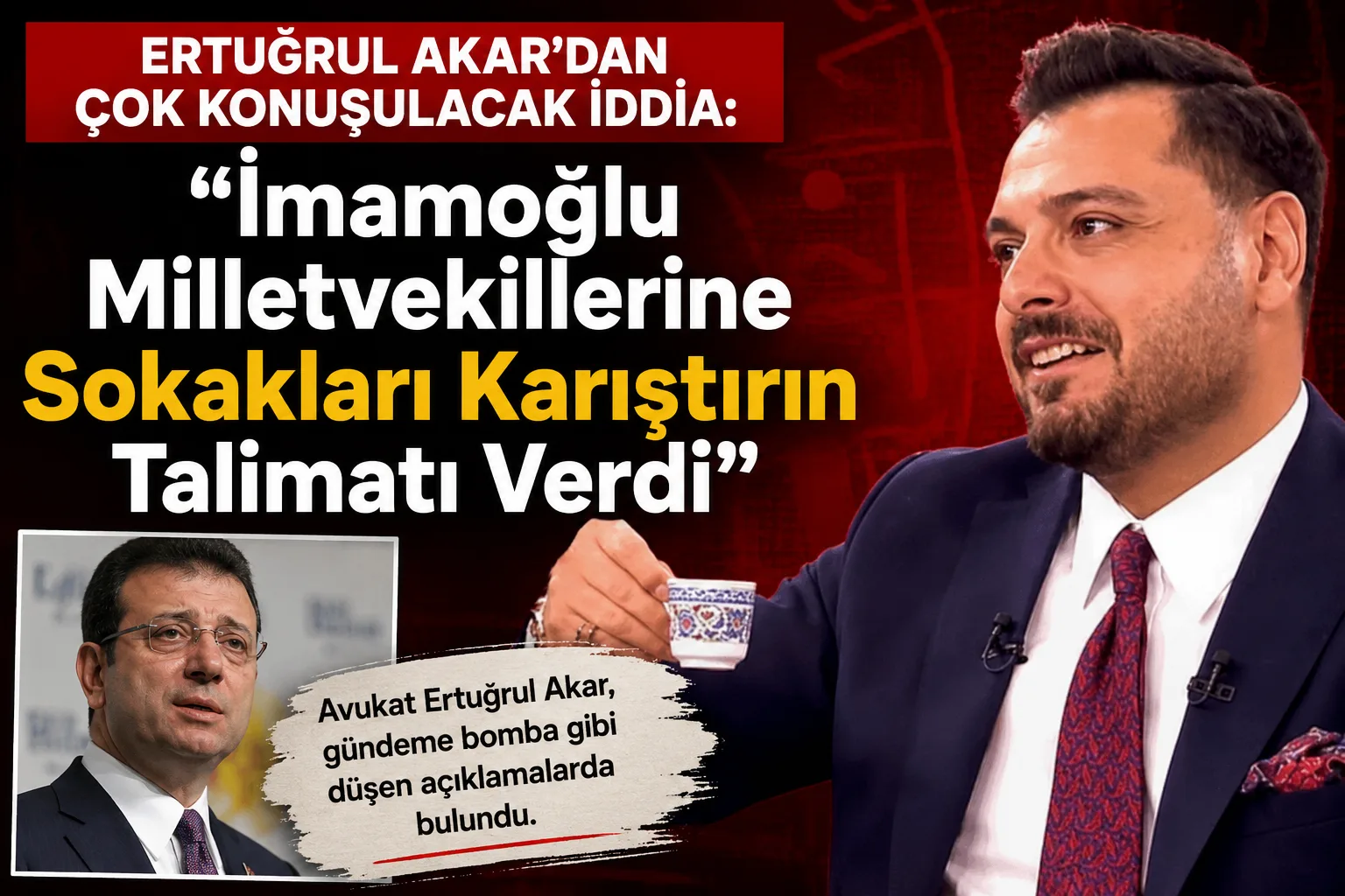 İmamoğlu talimat verdi, “Sokakları karıştırın!”
