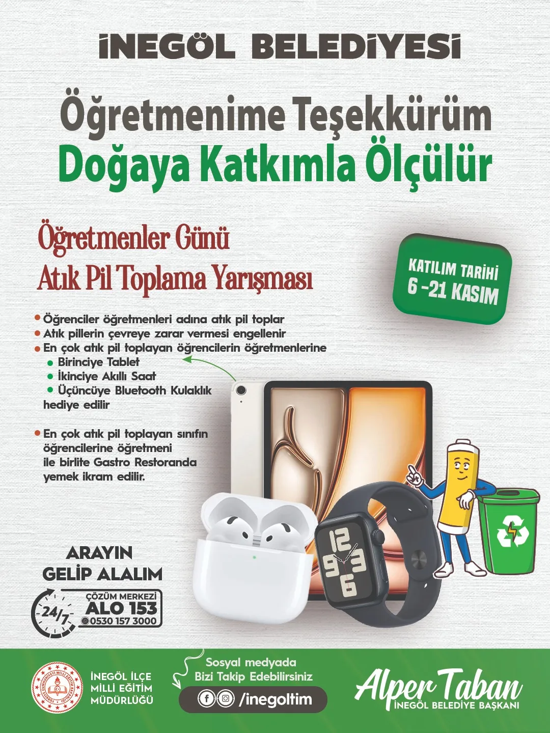 İnegöl Belediyesi’nin Üniversite Öğrencilerine Eğitim Yardımı Başvuruları Başladı