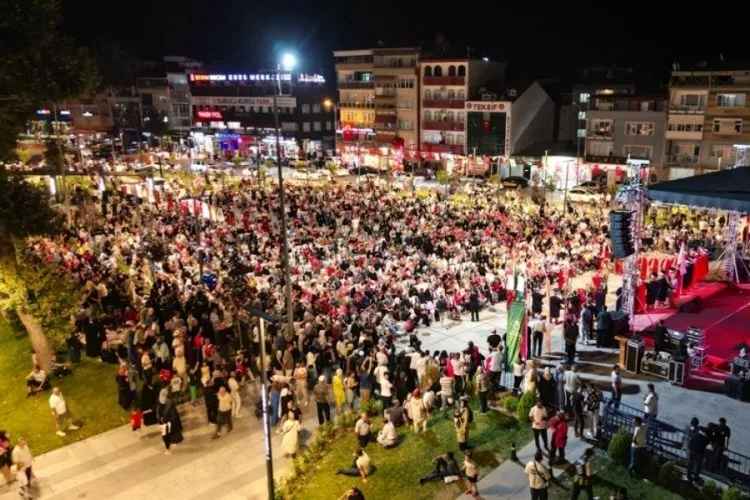İnegöl’de 15 Temmuz’a Coşkulu Anma Etkinliği