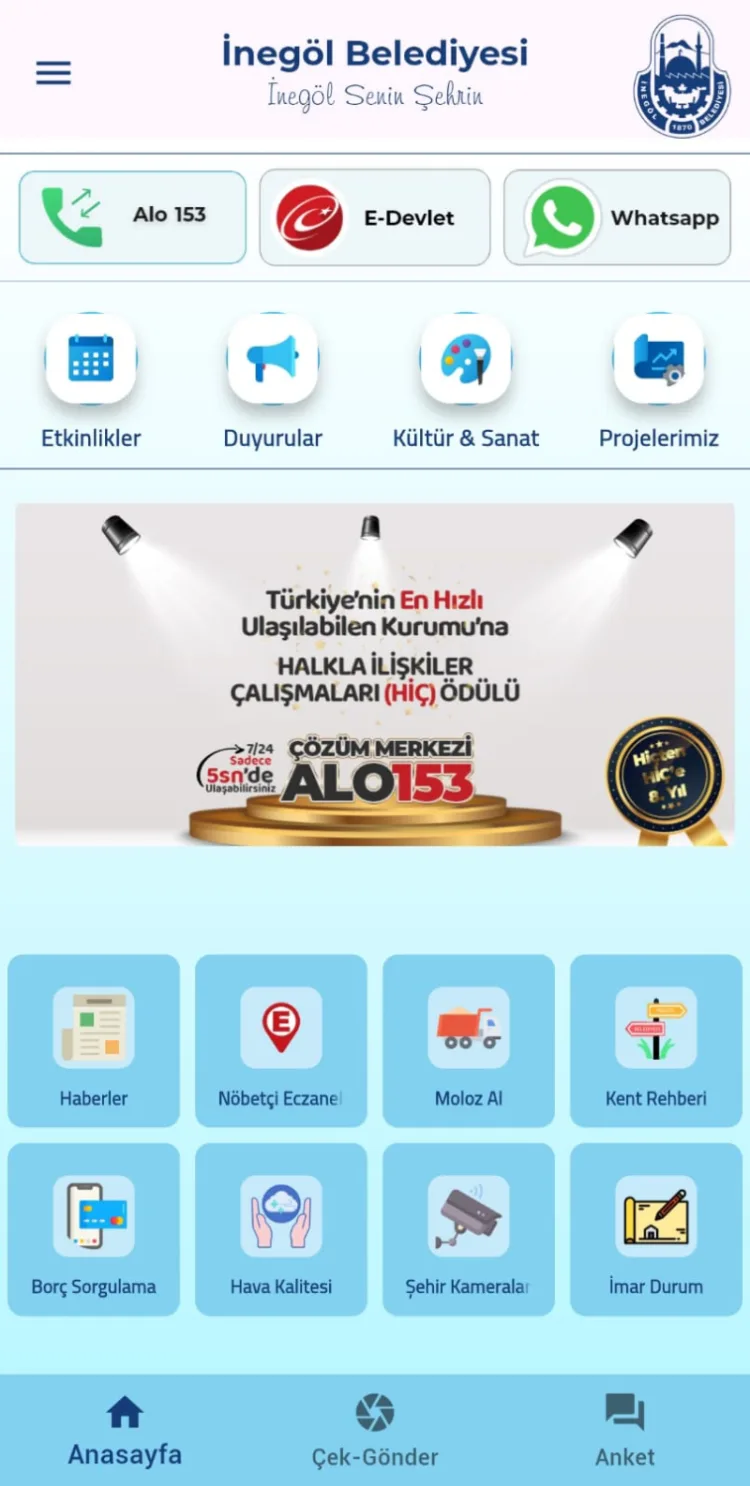 İnegöl’de ‘Senin Belediyen’ ile Hizmet Kolaylığı!