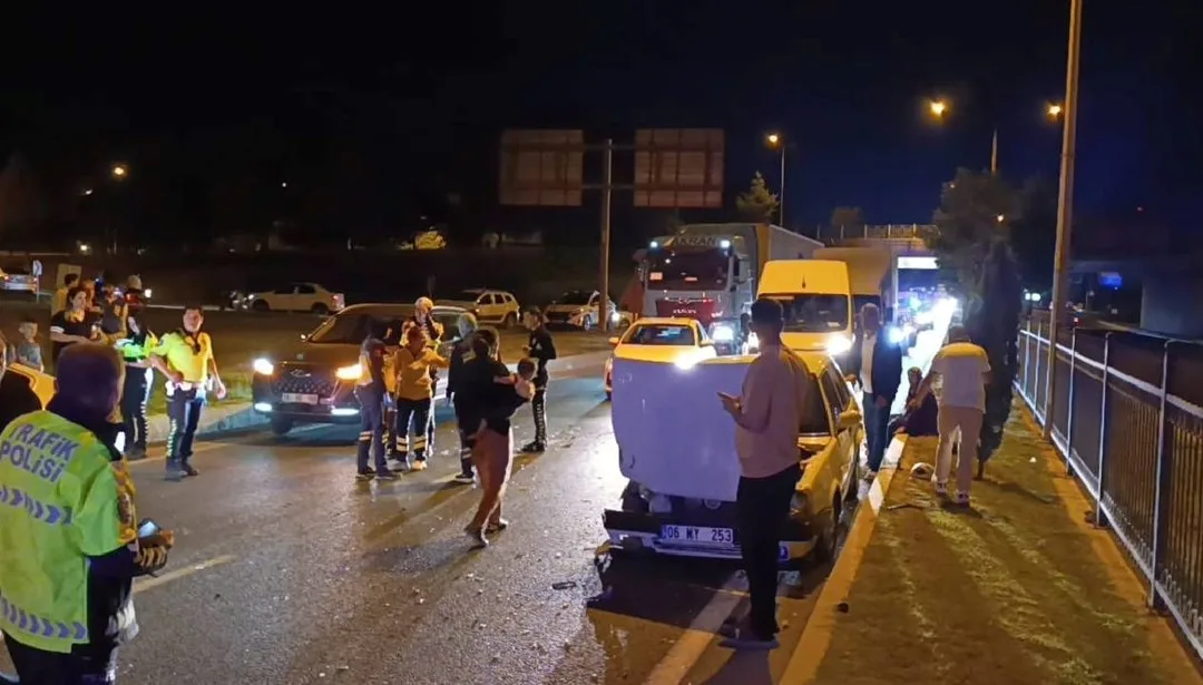 İnegöl’de Zincirleme Kaza: 4 Yaralı!