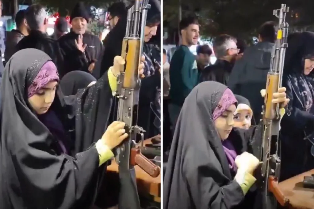 İran’da Kız Çocuğunun Silah Kullanma Videosu Tartışma Yarattı