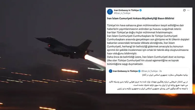 Iran: Türkiye’ye Mühimmat Fırlatmadık