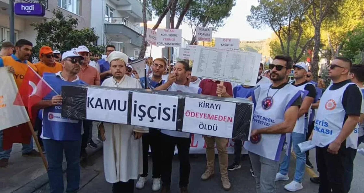 İşçilerden AKP’ye İmamlı Tabutlu Protesto!