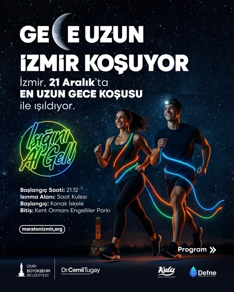 Işığını Al Gel! En Uzun Gece Koşusu İzmir’de