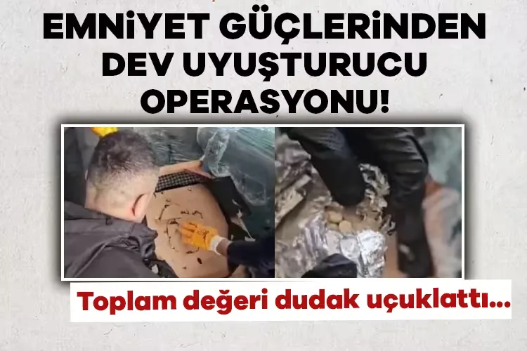 İskenderun’da 560 Milyon TL’lik Uyuşturucu Operasyonu!