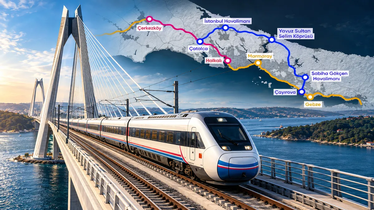 İstanbul’a 120 km’lik Yeni Demiryolu Projesi!