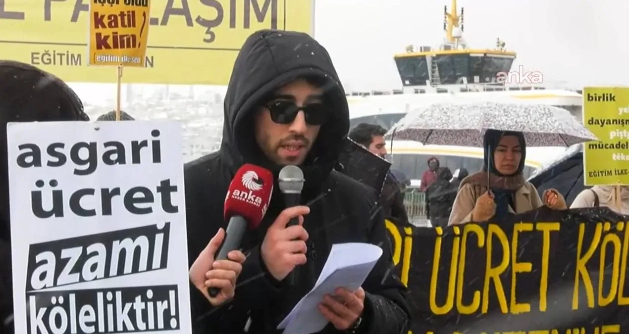 İstanbul’da Asgari Ücret Protestosu: Emek Mücadelesi!