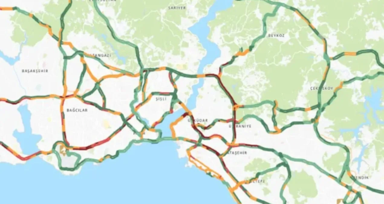 İstanbul’da Fırtına ve Yağış Trafiği Felç Etti!