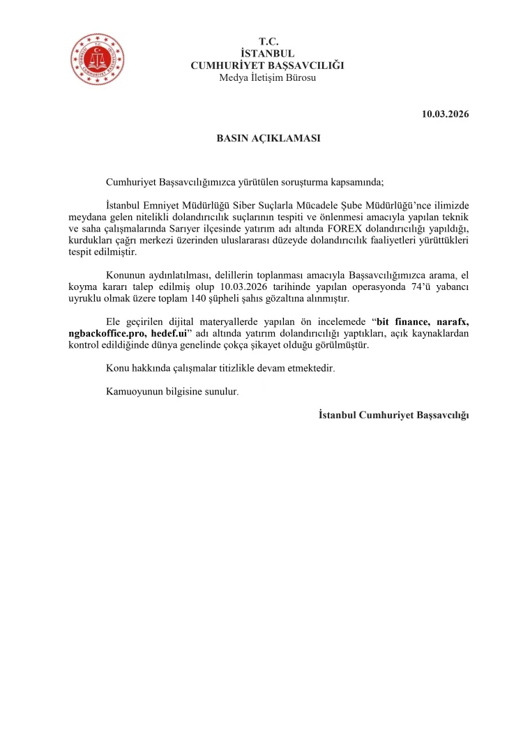 İstanbul’da Forex Dolandırıcılığına Dev Operasyon!