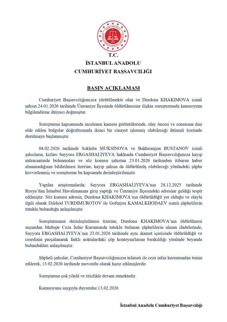 İstanbul’da İki Cinayet İhtimali: Soruşturma Derinleşiyor