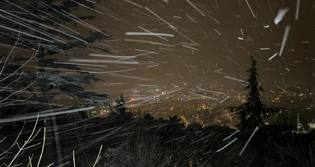 İstanbul’da Kar Yağışı Devam Ediyor!