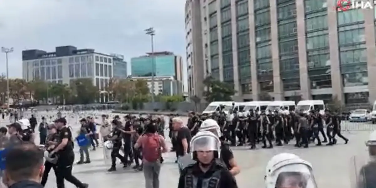 Çağlayan da arbede! Bazı LGBT liler gözaltına alındı 2