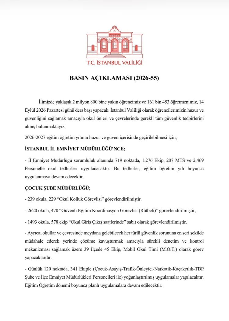 İstanbul’da Okul Saatleri Değişti! Eğitim 10:00’da Başlıyor