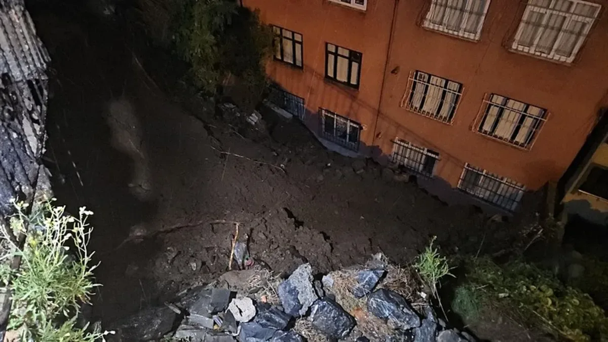 İstanbul’da Toprak Kayması: 25 Kişi Tahliye Edildi!