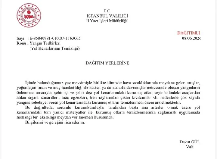 İstanbul’da Yangın Riskine Karşı Acil Temizlik!