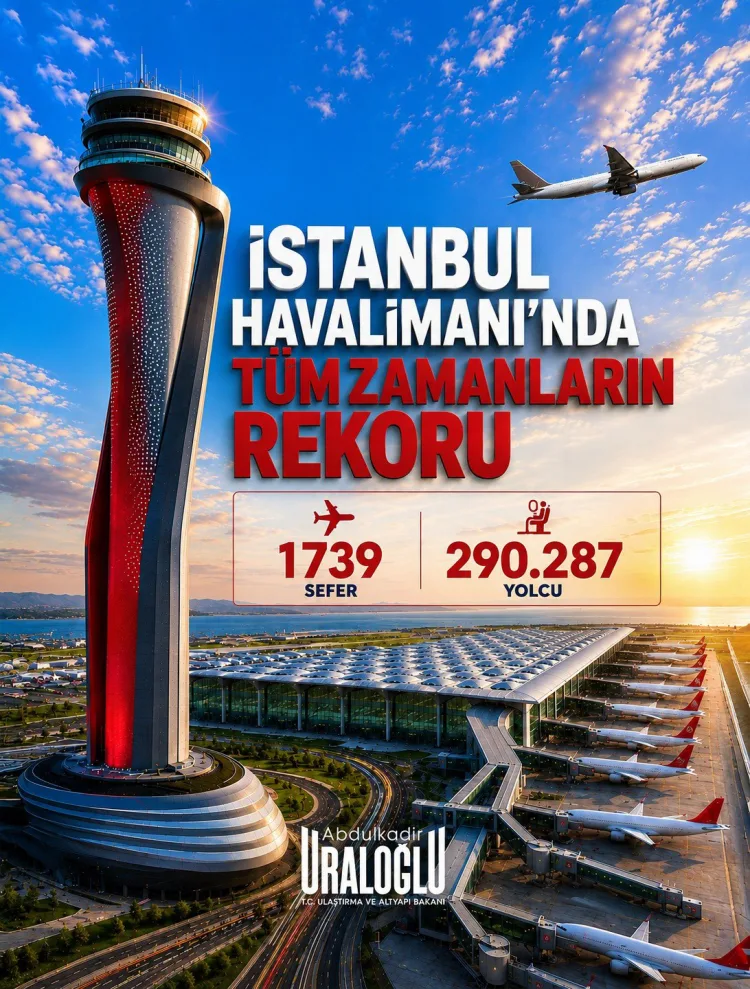 İstanbul Havalimanı’nda Tarihi Gün: Rekor Kırıldı!